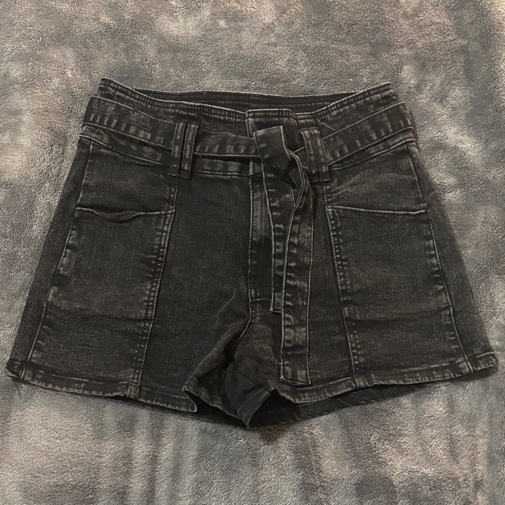 Indigo Rein Charcoal Jean Shorts